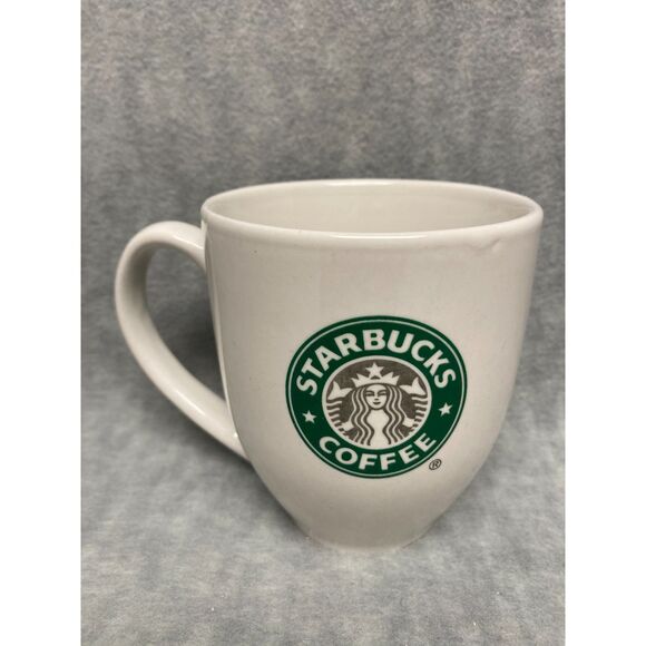Starbucks Coffee Mug Cup‎ 14 oz. White w/Green Logo Old Classic Mermaid - Picture 5 of 5